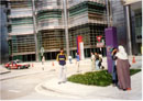 That building behind me, is one of the Twin Towers.