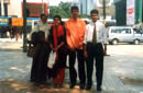 Tue, Nov 02 morning.  Sunshine is not so bright.  Mr. Shafi and Ms. Siamala.  Right back from the KFC!! 