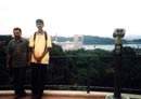 With uncle, Iqbal Samad at Mt. Faber