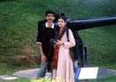 Sadhuna with me at the Artillery Park, Fort Siloso