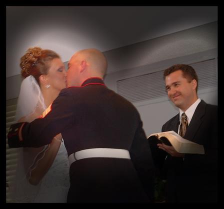 wedding kiss