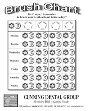 Tooth Brushing Chart