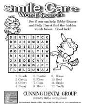 Smile Care Word Search