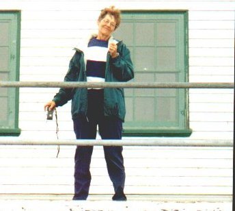 Sharla at the lighthouse