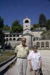 Blazo and Alice in front of Cetinje monastery