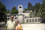 Blazo and Mary in front of Cetinje monastery