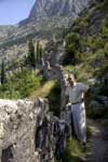 Blazo leaning on the wall above Kotor