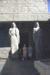 Mary and Alice in front of Mausoleum