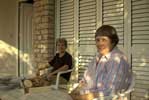 Vjera and Alice on the terrace