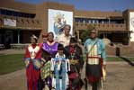After dancing, the performers stood for pictures