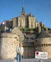 Blazo in front of Mont St. Michel