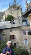 Mary in fron of Mont St. Michel