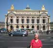 Mary in front of the Paris opera house