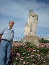 Blazo with statue of Chateaubriand