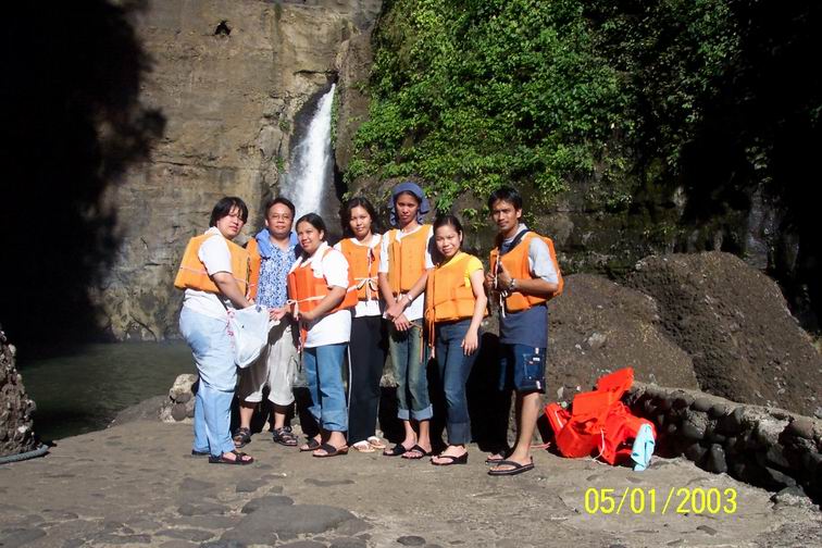 The gang at Pagsanjan Falls