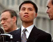 Wang Dan in a nice suit