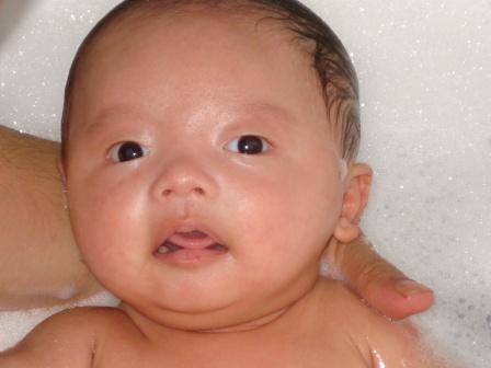 He finally started to open his eyes big... (11/6/06)