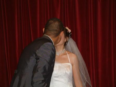 "You may now kiss the bride!"