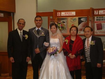 In just a few more minutes, we will all be in-laws...