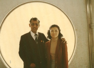 Mum and dad together on a hot date...
