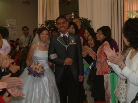 Walking down the isle