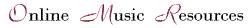 Online Music Resources