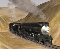 No 52, works her way through the tight 10 degree curves of Tehachapi Pass.