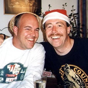 Adam and Michael having a laugh