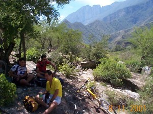 Descansando frente a San Crist�bal