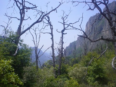 Vista de Ballesteros desde el primer puerto