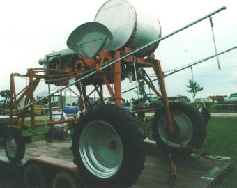 Ford 8N with spray boom