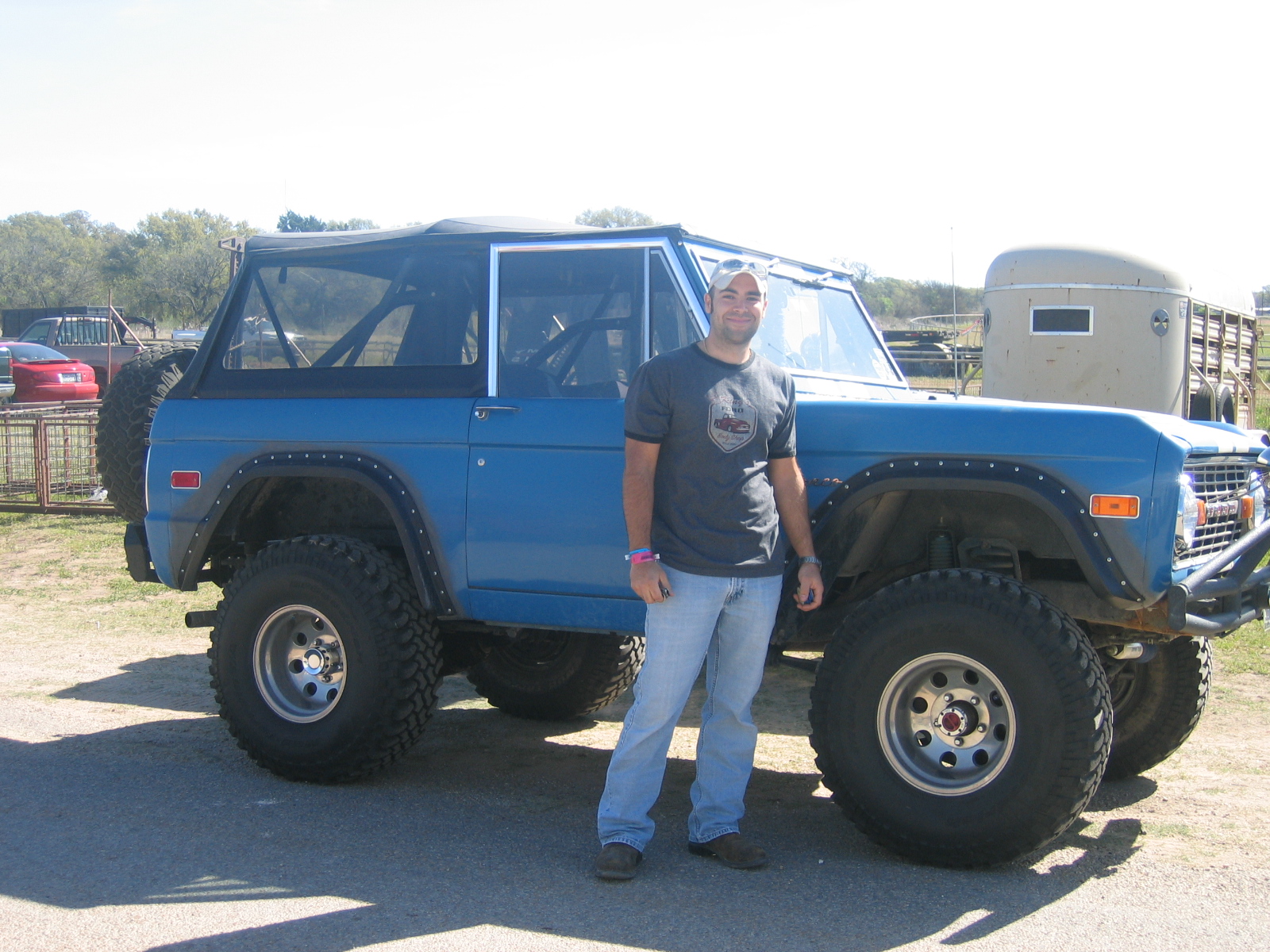 We test all our parts on our 76 Bronco test vehicle. This picture was taken before the mud races at the Truck Jamboree in Fredericksburg,Tx this past April.