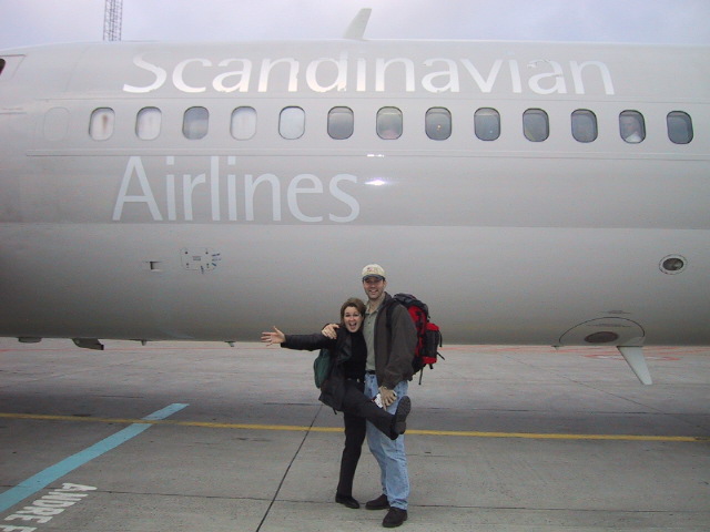 We chase the plane down the runway and make it pick us up.