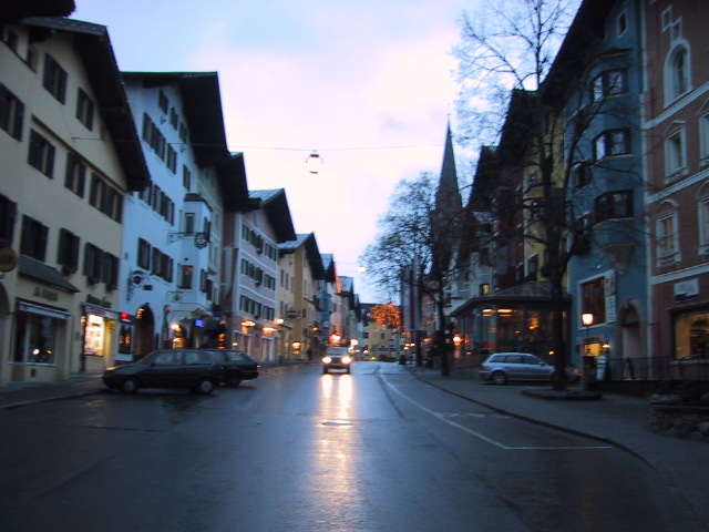 On the way to breakfast at the hotel.