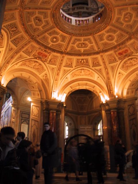 The ring in the ceiling is a balcony from the coffee shop at the upper floor.
