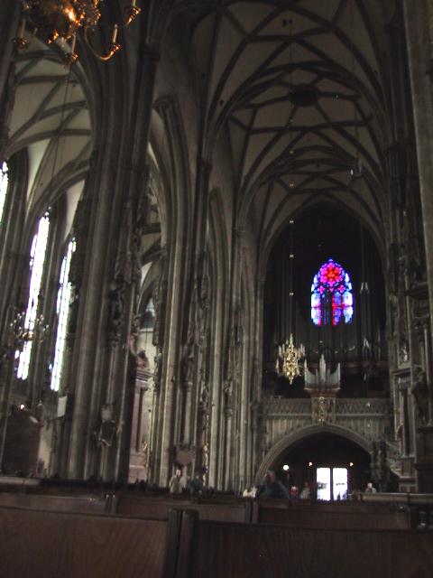 From the center of the church.