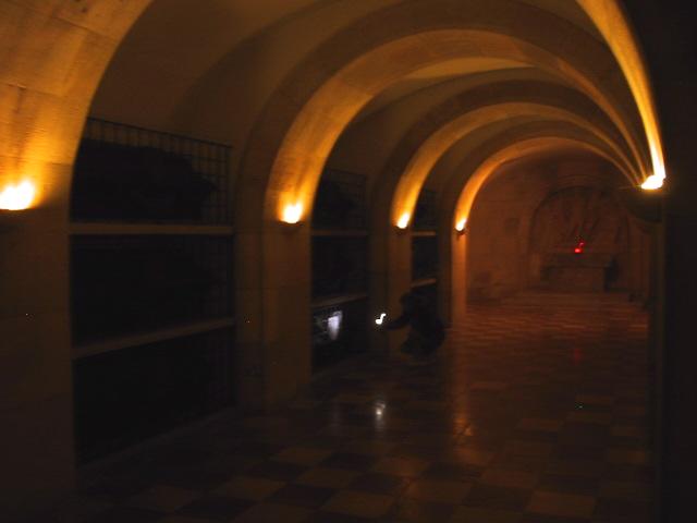 Heart, lungs and intestines are stored in jars in the adjacent room.