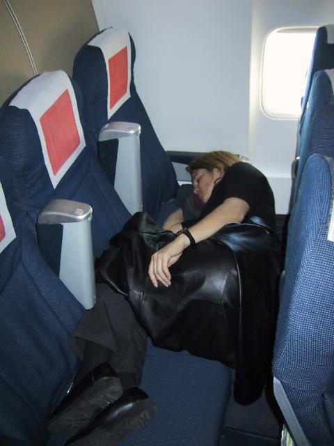 When she didn't meet me at the top of the ramp, I thought it best to go back and wake her up.