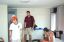 Matt's hostel: free accomodations for international visitors like Elzinga and Tringe.  Also pictured: John Moore.
