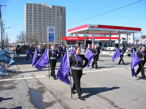 St Pats Day Parade - flags
