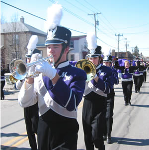 St Pats Day parade - trumpets