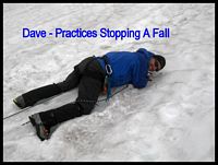 Digging in my feet to hold a team member's fall