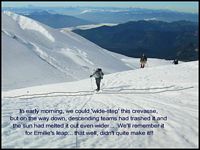Crevasse Crossing in Morning