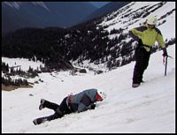 Practing self-arrest !