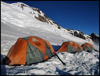 Camp #2 with Liberty Ridge in background