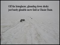 It was NOT a fast glissade...
