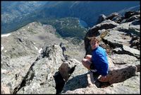 View off Summit - Down to Lake Patricia