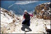 Greg - Above the "Cross" Couloir