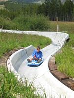 The Alpine Slide is long, fast and a BIG hit for adults and kids!