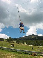 The 'Got Zip' whisked Cole down a long wire!